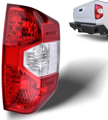 Miniatura 8 de Luz trasera compatible con Toyota Tundra 2014-2021 Pickup Luz trasera derecha del lado del pasajero Conjunto de lámpara de freno trasera sin