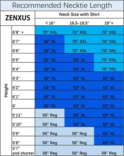 Miniatura 6 de ZENXUS Corbatas extra largas para hombres grandes y altos, corbatas de 63 o 70 pulgadas de largo, paquete de 4
