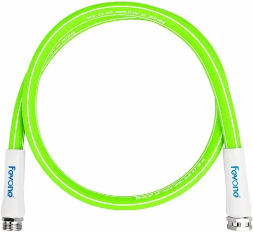 Fevone Manguera Líder de Jardín de 3 pies, Manguera de Agua Híbrida Ligera, Flexible y Duradera, Conexiones Libres de Fugas | Flexible Hybrid
