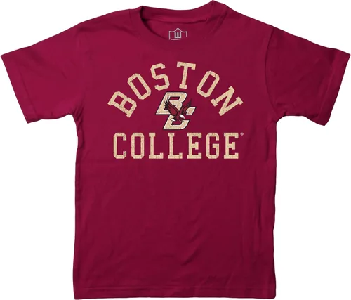 Miniatura 90 de Wes and Willy Camiseta de algodón orgánico de manga corta para niños de la NCAA rutgers scarlet knights rojo
