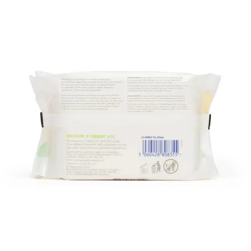 Miniatura 9 de Lovehoney Fresh Toy & Body Wipes - Toallitas de aloe vera - Paquete resellable - Paquete de 25