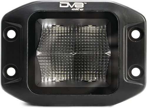 Miniatura 11 de DV8 Offroad Cápsula de luz LED ámbar todoterreno serie Elite de 3 pulgadas Patrón de luz de inundación Tamaño: 3 "x 3" x 2.75 pulgadas Carcasa