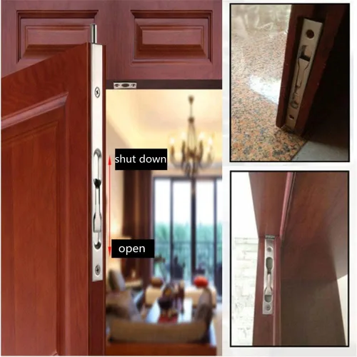 Miniatura 3 de szhdxsy - Pestillo oculto y perno de acero inoxidable 304 de 6 pulgadas (5.9 in) de seguridad para puerta, cerradura de perno deslizante de puerta