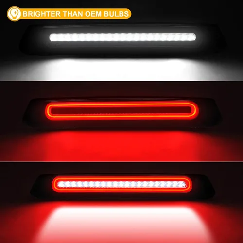 Miniatura 2 de R&F Auto Tercera luz de freno LED de repuesto para F150 (2004-2008)/Explorer Sport Trac (2007-2010)/Mark LT (2006-2008) Luces de carga de techo