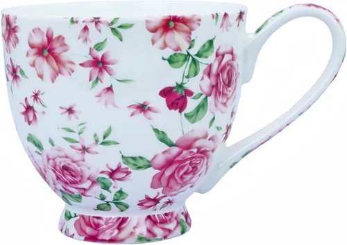 Miniatura 8 de Tazas de café de porcelana de hueso de 16oz para mujeres Tazas Flora Tazas de café y té Novedades Tazas de café para regalar a mujeres, mamá, amigas