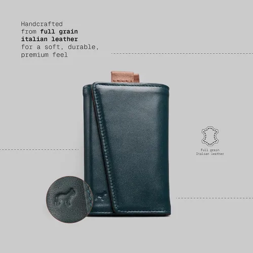 Miniatura 48 de The Frenchie Co. - Cartera - Cartera delgada de piel plegable - Protección de bloqueo RFID con múltiples ranuras para tarjetas y ventana