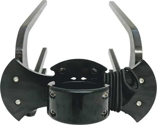 Miniatura 4 de Rejilla de rodilla para barco, soporte de torre combinado de wakeboard de aluminio negro, estante de wakeboard para torres, se adapta a tubos