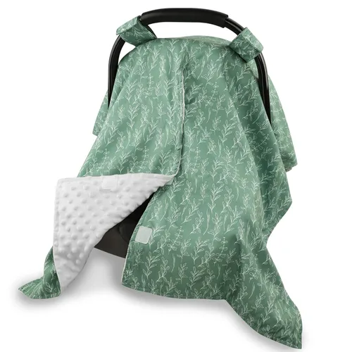 Miniatura 10 de Funda de asiento de automóvil para bebé, cubierta de toldo de asiento de automóvil para niñas recién nacidas, fundas suaves y transpirables de visón