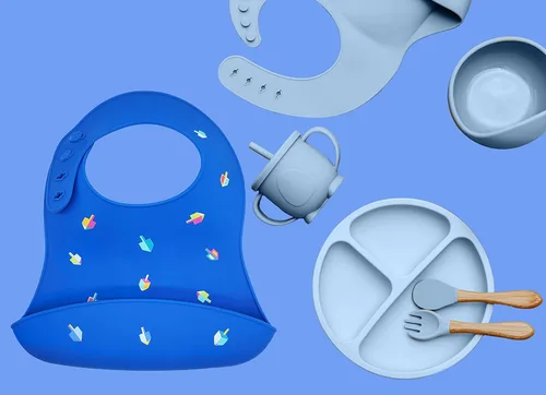 Miniatura 3 de The Dreidel Company Babero para bebé Hanukkah