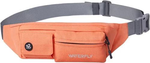 Miniatura 9 de Waterfly - Cangurera de poliéster, suave, angosta, resistente al agua, para hombre y mujer, para guardar iPhone 8 y Samsung S6 Púrpura
