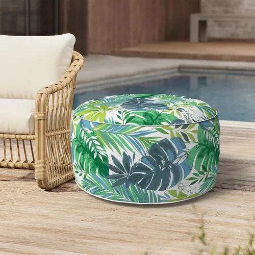 Miniatura 9 de Taburete inflable para exteriores de 31 pulgadas de diámetro x 14 pulgadas de alto, taburete portátil para todo tipo de clima, taburete de muebles