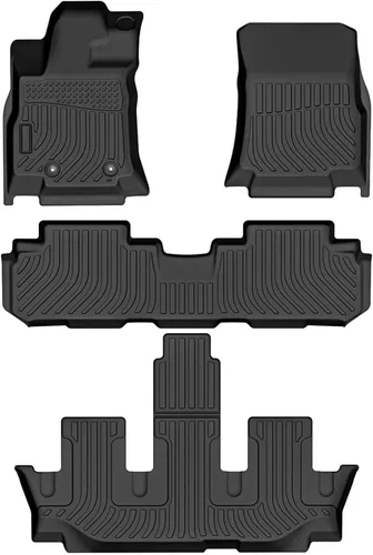 Miniatura 17 de Cartist Alfombrillas personalizadas para VW Atlas 2018-2025 2026 (asientos de banco de 7 pasajeros), juego completo de 3 filas para accesorios
