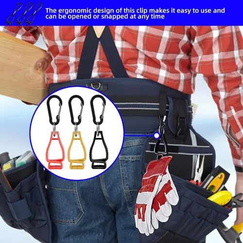 Miniatura 5 de 30 clips de guantes para guantes de trabajo, clips de soporte de guantes, clip de seguridad para el trabajo, clips para guantes, clips de agarre