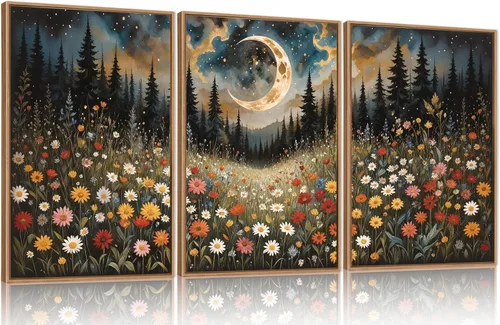 Miniatura 61 de HPINUB - Lienzo decorativo abstracto moderno para pared, juego de 3 impresiones artísticas enmarcadas, pintura de pared grande en blanco y negro, 16