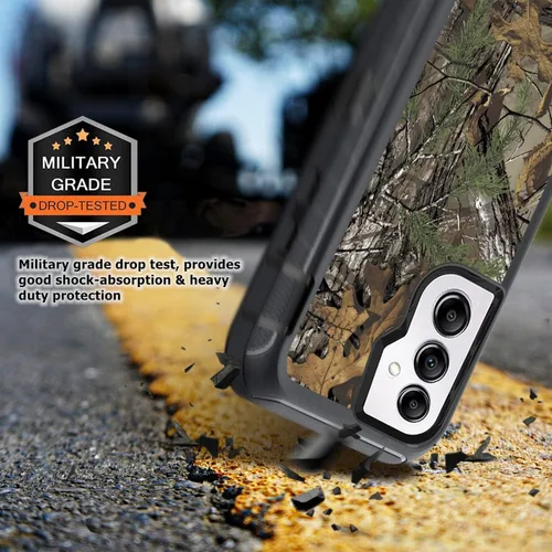 Miniatura 6 de Funda compatible con Samsung Galaxy A14 5G con protector de pantalla, protección de grado militar, resistente de 3 capas a prueba de golpes