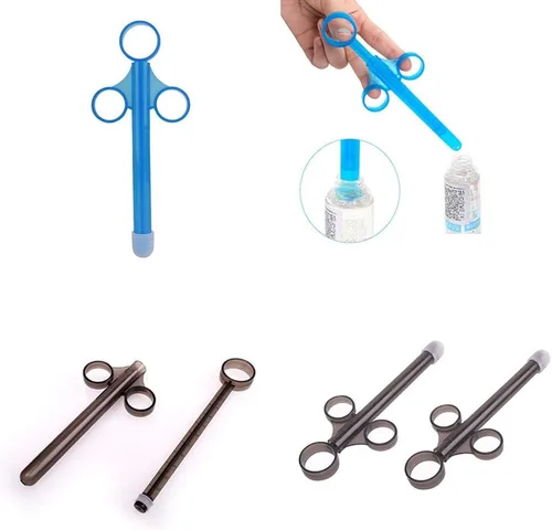 Miniatura 2 de Magik Aplicadores vaginales tubo lubricante personal aplicador de lubricante tirador de jeringas (1 paquete, negro)