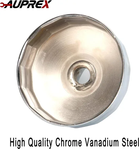Miniatura 4 de AUPREX Llave de filtro de aceite de aluminio para Toyota Camry, Lexus, Tundra, 4Runner, Highlander, RAV4 y más, 64mm 14 estrías, negro