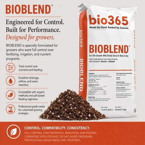 Miniatura 4 de BIOBLEND - Mezcla de tierra para macetas de alta porosidad, bolsa de 1.5 pies cúbicos – Coco, turba musgo y perlita medio de cultivo con biocarbón