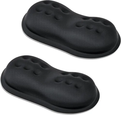 Miniatura 10 de VANKEY Reposamuñecas para ratón, almohadilla de escritorio para ratón, cómodo soporte de muñeca para ratón de computadora, reposamuñecas ergonómico