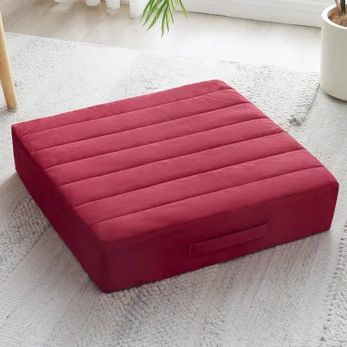 Miniatura 11 de JKMAX 2 Piezas Almohadas de Espuma de Alta Densidad para Piso - Almohadas Grandes Mejoradas para Asientos de Adultos - Cojín de Piso para Exteriores