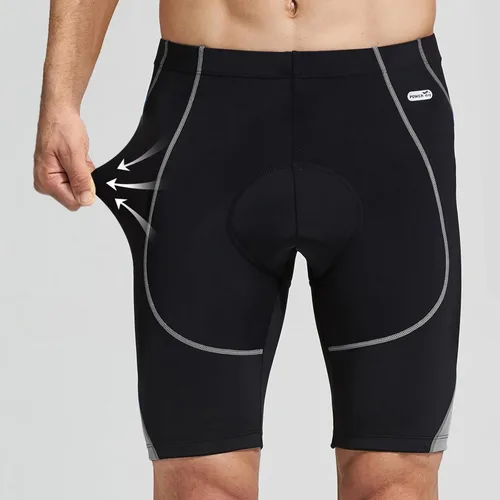 Miniatura 59 de Santic Pantalones cortos de ciclismo para hombre, pantalones acolchados para ciclismo, ropa de ciclismo