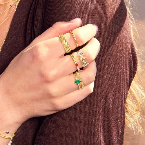 Miniatura 5 de RS Pure by Ross-Simons 14kt 2-Tone Gold Star Ring