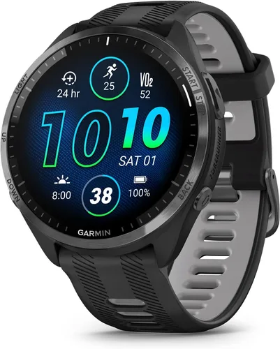 Garmin Forerunner® 965 Reloj Inteligente para Correr, Pantalla AMOLED Colorida, Métricas de Entrenamiento y Perspectivas de Recuperación, Negro y