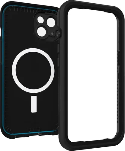 Miniatura 3 de OtterBox FRē Series - Funda impermeable con MagSafe (diseñada por LifeProof) para iPhone 14, color negro
