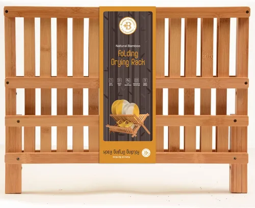 Miniatura 8 de Escurridor de madera bamboo compacto y plegable para vajilla Diseñado por: Bambüsi.