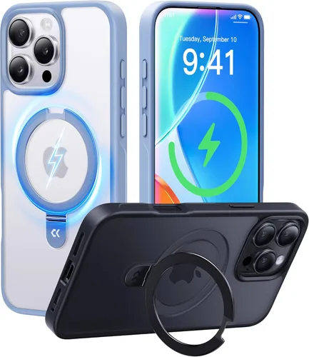 Miniatura 59 de CASEKOO- Funda para iPhone 15 c/soporte magnético invisible [protecc. militar contra caídas] [compatible c/MagSafe], a prueba de impactos, delgada
