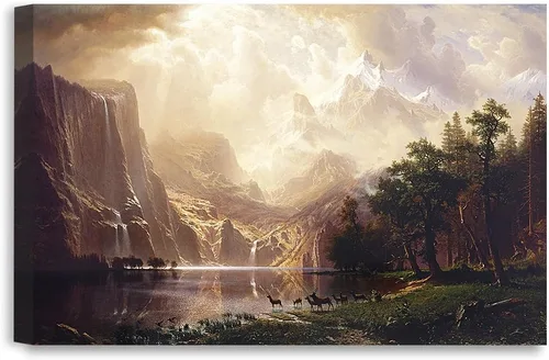 Miniatura 31 de DECORARTS - Impresiones de Giclee de Lirios de Agua de Claude Monet, Arte de Pared Enmarcado con Marco de Madera Maciza, Decoración de Jardín