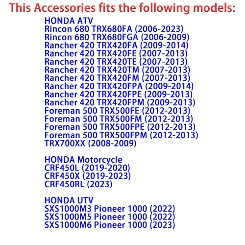 Miniatura 7 de Relé de Bomba de Combustible para Honda TRX420 Rancher 420 FA FPA FPE FPM FM FE TE TM 2007-2014 Rincon 680 2008-2019 Foreman 500 TRX500 FE FM FPE