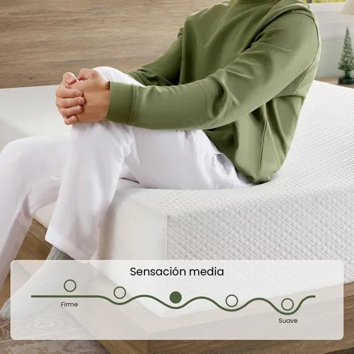 Miniatura 3 de Rolanstar Colchón Tamaño Twin, Colchón de Espuma Viscoelástica de Gel de 6 Pulgadas en una Caja, Sin Fibra de Vidrio, Transpirable para un Sueño más