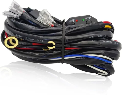 Miniatura 10 de Kit de arnés de cableado de doble color/haz alto y bajo con control remoto DC12V Máximo 300W 40A Luces LED Cable de núcleo de 14AWG Arnés