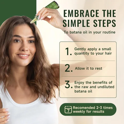 Miniatura 5 de Aceite de Batana - Aceite orgánico Dr. Sebi para el crecimiento del cabello, 100% puro y natural de Honduras, cuero cabelludo profundamente
