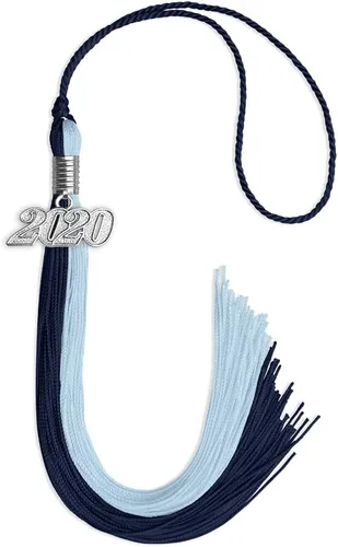 Miniatura 7 de Endea Graduation Borla de doble color con gota de fecha plateada (negro/oro antiguo, 2025)