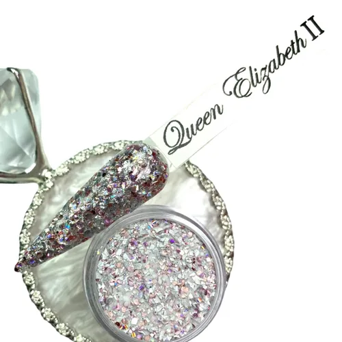 Miniatura 5 de Queen Elizabeth II - Polvo acrílico en polvo, diseños de arte de uñas, manicura o pedicura, para uso doméstico o salón. Sistema de polvo