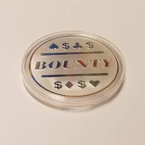 Miniatura 5 de 10 fichas de póquer de recompensas recubiertas plateadas para torneos de recompensas/protector de tarjeta