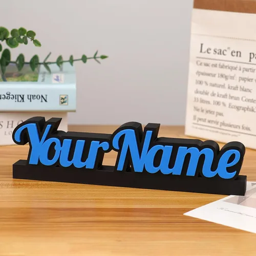 Miniatura 7 de Placa de nombre personalizada para escritorio Placa de nombre de escritorio impresa en 3D personalizada Decoración de oficina para mujeres