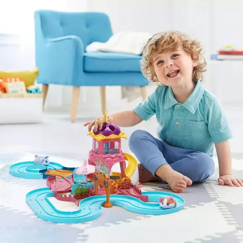 Miniatura 3 de Juguetes de pista de hámster para regalo de niña de 5 años, juego de mascotas, juguetes para niñas de 3, 4, 5, 6, 7 años, regalos de cumpleaños