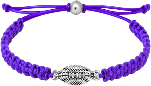 Miniatura 9 de Pulsera de fútbol Sportybella - Pulsera de paracord ajustable con amuleto. Regalos de fútbol unisex Negro