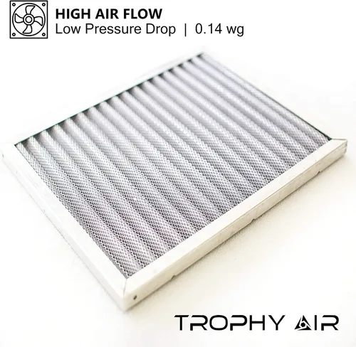 Miniatura 4 de 12x24x1 Trophy Air Merv 8 Filtro para horno lavable Filtro de aire para calefacción y HVAC de por vida Filtro electrostático lavable