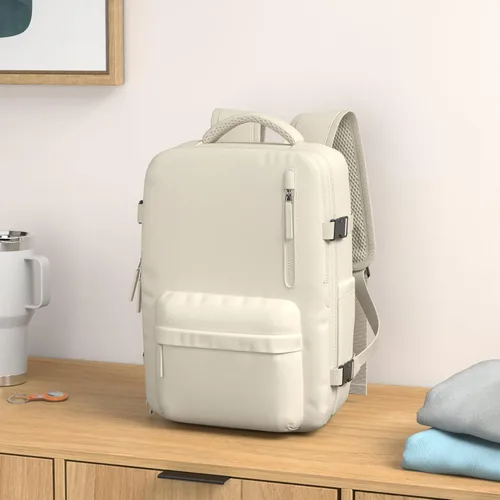 Miniatura 2 de WONHOX - Mochila grande, aprobada para vuelo, unisex, para viajes, trabajo, negocios o laptop, A2-beige A20-beige