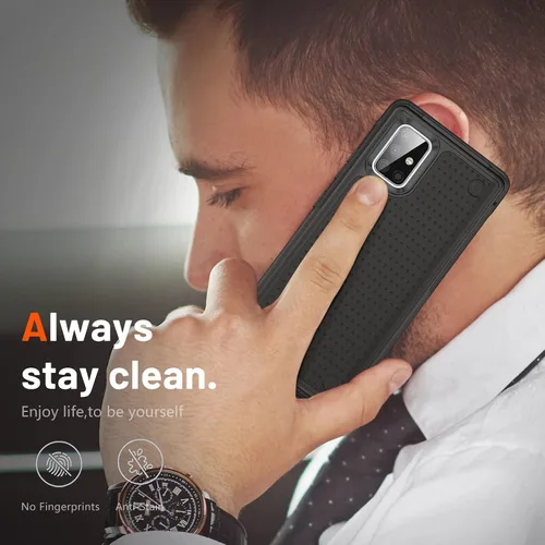Miniatura 8 de Funda diseñada para Samsung Galaxy A71 5G, funda 2 en 1 regalo de grado militar, protección contra caídas, cubierta resistente de servicio pesado, a