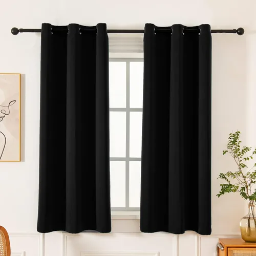 Miniatura 46 de Pickluc Cortinas Opacas Azul Marino para Sala de Estar, Cortinas Bloqueadoras de Luz con Ojales, Aislamiento Térmico, Reducción de Ruido, 52 Azul
