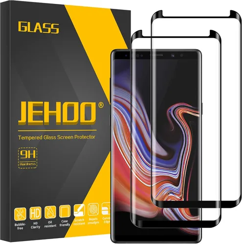 Miniatura 7 de Paquete de 2 protectores de pantalla para Samsung Galaxy S8, compatible con huellas dactilares, película de vidrio templado 9H, fácil instalación