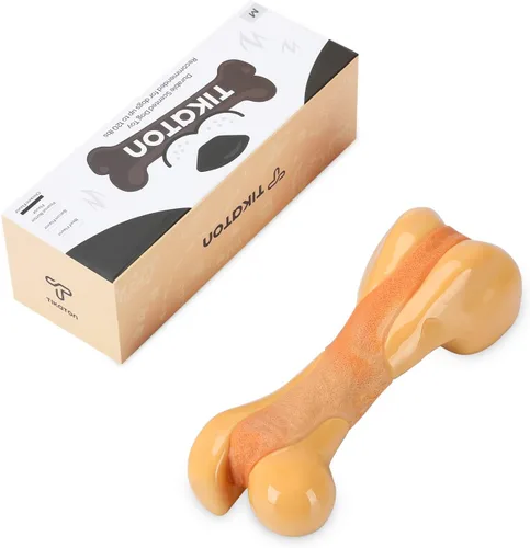 Miniatura 3 de Tikaton Juguetes masticables para perros para masticadores agresivos, sabor a pollo, juguetes masticables duraderos para dentición de perros, huesos
