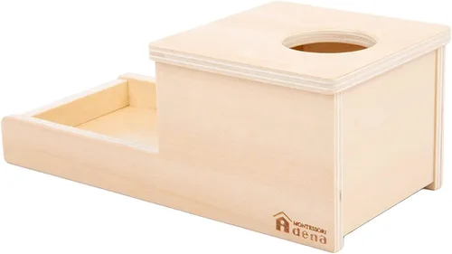 Miniatura 8 de Caja de permanencia de objetos con bandeja y tres bolas de juguetes Montessori para bebés de 6-12 meses, 1 año, bebés y niños pequeños típicos Adena