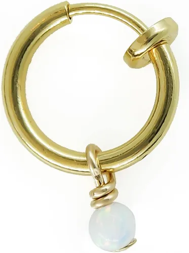 Miniatura 2 de Fake Belly Piercing Clip On Navel Ring Opal - No Piercing Belly Ring hoop
