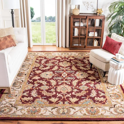 Miniatura 28 de Safavieh colección Heritage HG628A - tapete oriental tradicional hecho a mano de lana verde oscura y dorada, Lana, negro / beige (Black/ Beige)